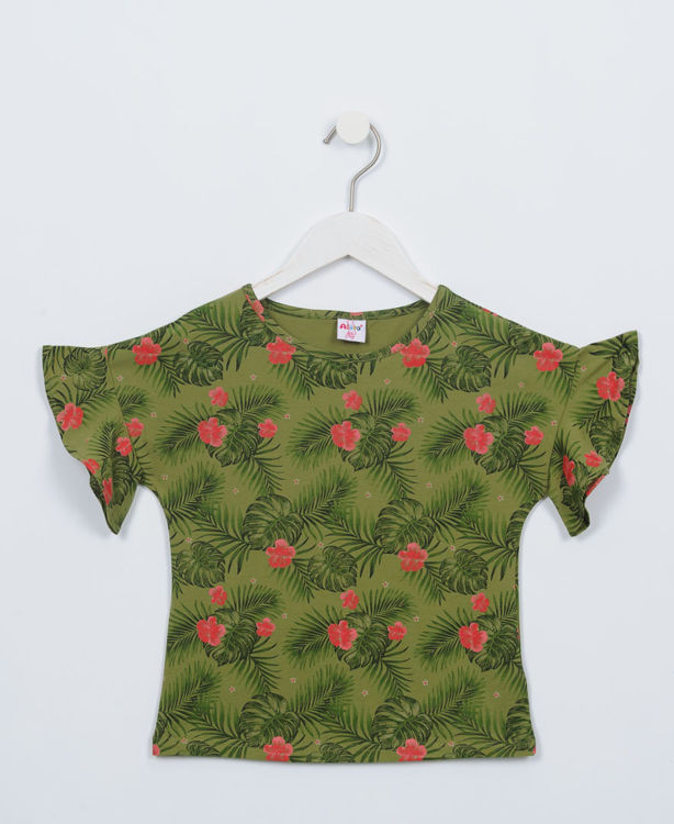 Picture of C2072 GIRLS FRESH FLOWERY TOP